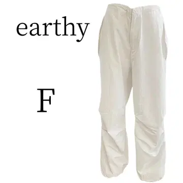 새상품급 earthy 아시 화이트 롱 워크팬츠 카고팬츠 F