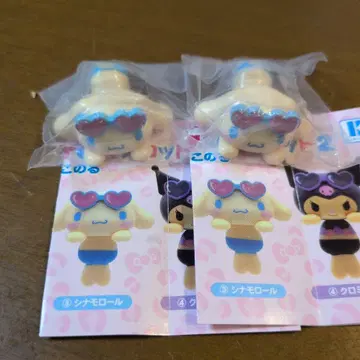 산리오 삐요코노루 마스코트 2 시나모롤 세트