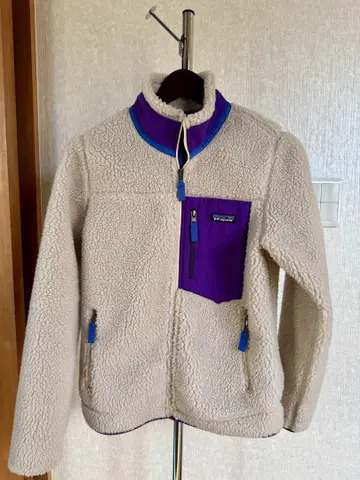 patagonia 레트로x 새상품급 S사이즈 베이지/퍼플
