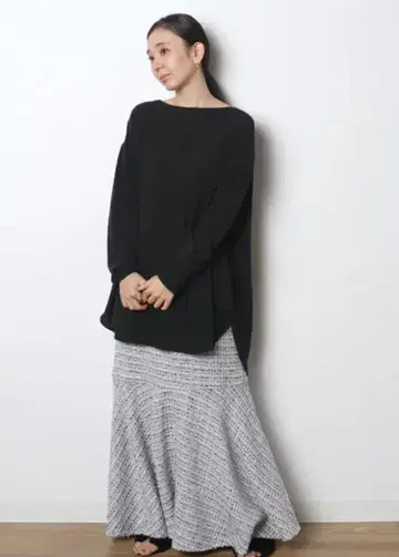 meri 미엘리 시어 아론 T 블랙 미사용 택 포함