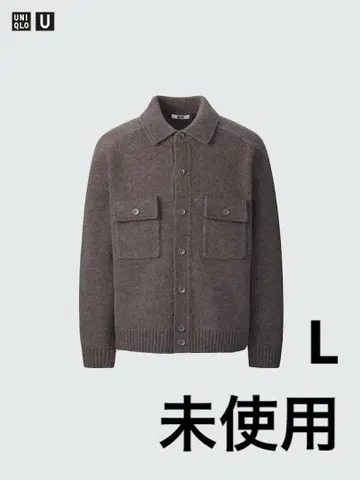 유니클로 U 라무 니트 자켓 L 사이즈 미사용 새상품
