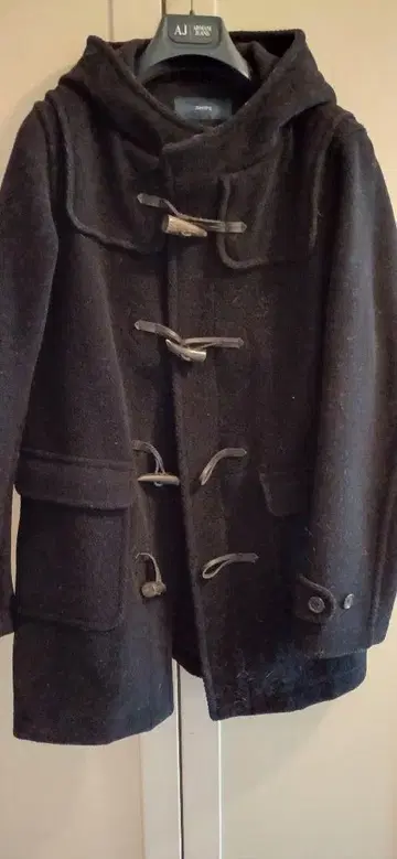 SHIPS 울 더플 코트 블랙