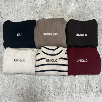 유니클로 GU 터틀넥 스웨터 S