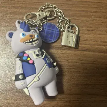 펑크풍 곰 캐릭터 키링