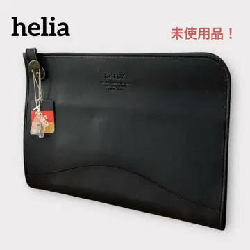 헬리아 클러치백 열쇠 포함 미사용품 일본제 블랙