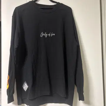GALFY 갈피 롱티 긴팔 티셔츠 검정 블랙 M