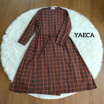 YAECA 야에카 셔츠 원피스 카슈쿨 보트넥 체크 가을 컬러