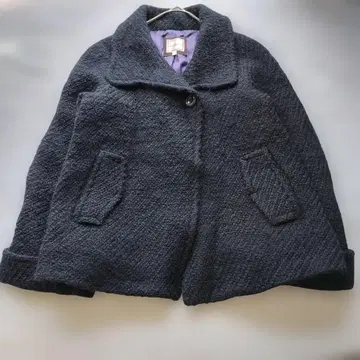 [ 부기우기 ] 네이비 울 혼방 코트 빅 사이즈 L 포켓 버튼