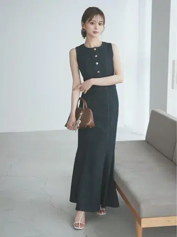 snidel 데님 머메이드 원피스