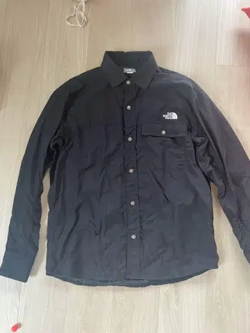 THE NORTH FACE 버튼 달린 셔츠 M 블랙 눕시 셔츠