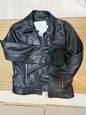 H&M 라이더 자켓 블랙