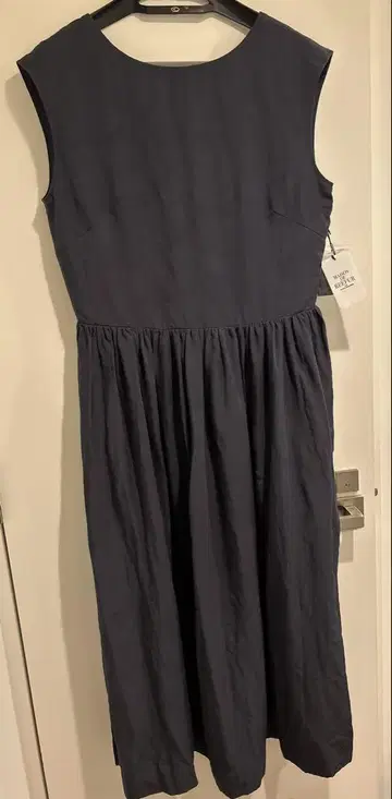 MAISON DE REEFUR 슬리브리스 롱 원피스 다크 블루
