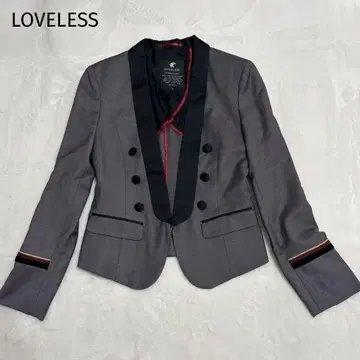 미사용급 LOVELESS 라브레스 나폴레옹 자켓 그레이 36