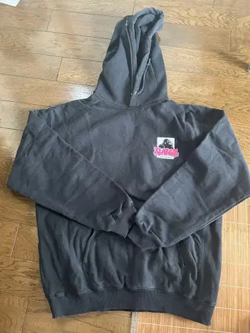 XLARGE 로고 후드티 다크 그레이