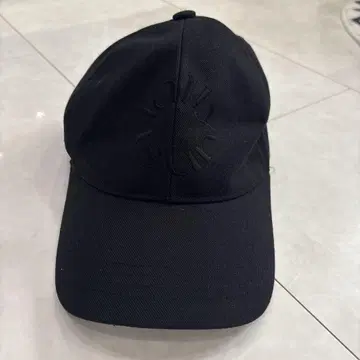 unsually 블랙 자수 로고 야구 모자