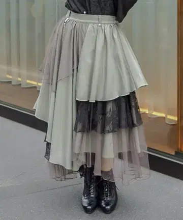 이소재 훌롱롱 스커트 axes femme
