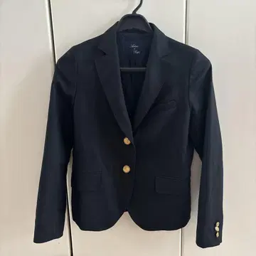 블랙 테일러드 자켓 골드 버튼