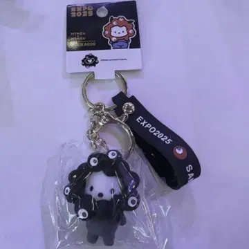 간사이 오사카 엑스포 블랙 미야쿠미야쿠 산리오 키링  입체 포차코