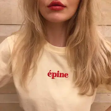 epine 티셔츠 embroidery 빨간색 로고