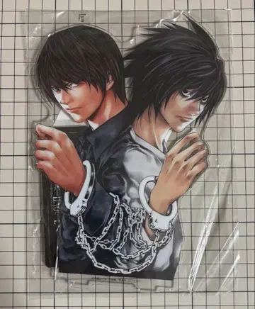 DEATH NOTE 데스노트 럭키 캔뱃지 아크릴 스탠드 월 & L