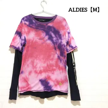 aldies 타이 다이 긴팔 티셔츠 레이어드 스타일