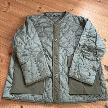 BEAMS HEART 퀼팅 자켓 M 사이즈 올리브