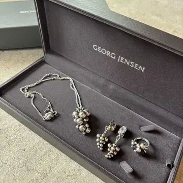 GEORG JENSEN 포도 모티브 액세서리 세트