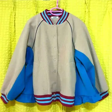 플리스 벌룬 실루엣 자켓 구제 의류 리메이크