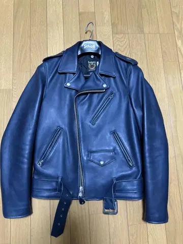 Schott 샷 613UST TALL 36 네이비 더블 라이더스
