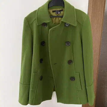 ZARA BASlC 더블 그린 S 코트