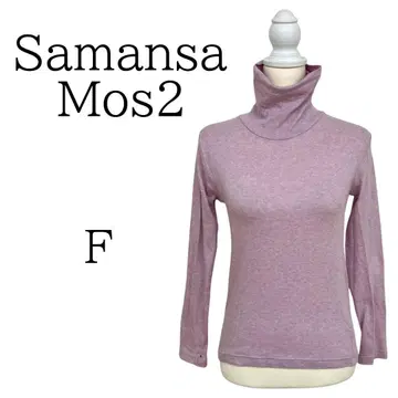 Samansa Mos2 핑크 긴팔 티셔츠 F