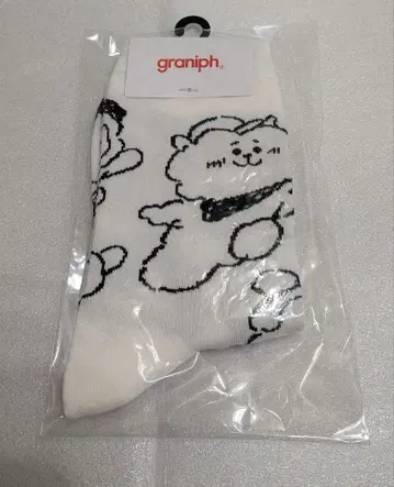 graniph BT21 콜라보 양말 23~25cm 화이트