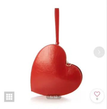 카카투 글로시 하트 클러치 숄더