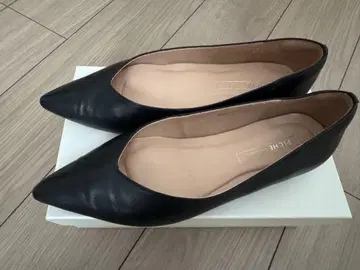 PICHE ABAHOUSE 최고 펌프스 사이즈 40 블랙 1cm 힐
