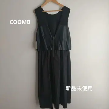 미사용 새상품 택 포함 COOMB 블랙 슬리브리스 원피스