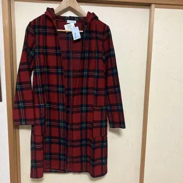 체크 무늬 아우터