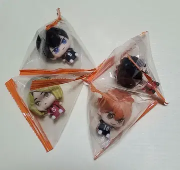 하이큐!! 피규어 4체 세트 쪼르르 앉은 미니 피규어