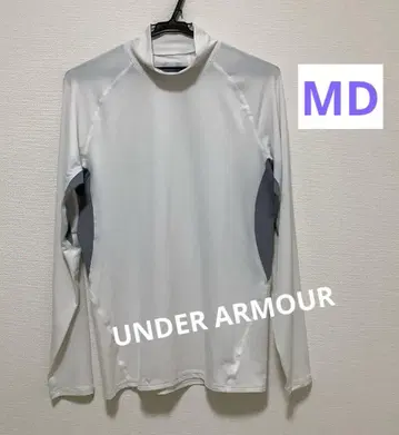 언더아머 골프 모크넥 셔츠 언더셔츠 화이트 MD