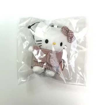 로리즈팜 키티 토이 참 트위드 핑크 체크