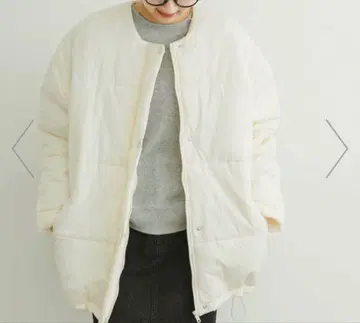 화이트 패딩 자켓