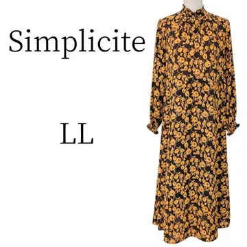 새상품급 Simplicite 꽃무늬 롱 플라워 프린트 원피스 XL(LL)