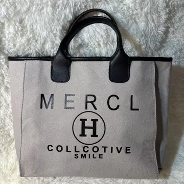 MERCL 토트백 베이지 블랙