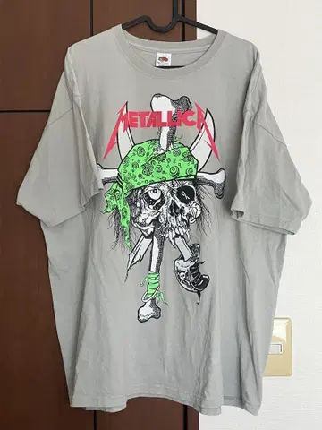 METALLICA 스컬 디자인 T셔츠 2016년제