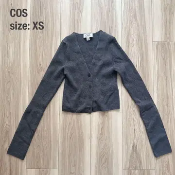 [ 비품 ] COS 코스 가디건 숏 기장 그레이 XS
