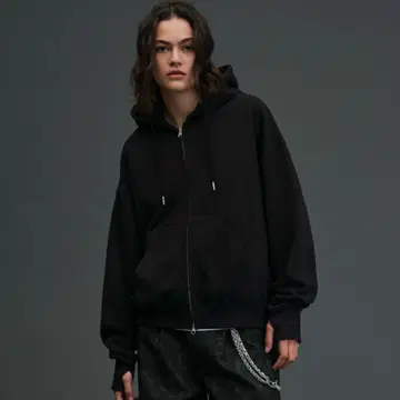 soerte Heavy weight double zip-up hoodie
