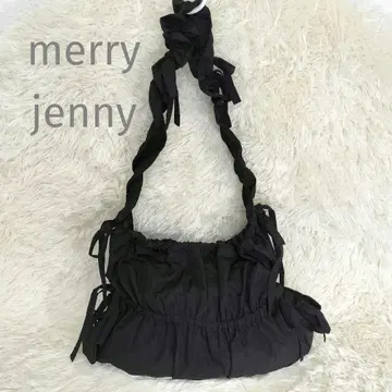 merry jenny 개더 개더 토트백 블랙