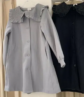 새상품급 메리제니 레이스 세일러 A라인 코트