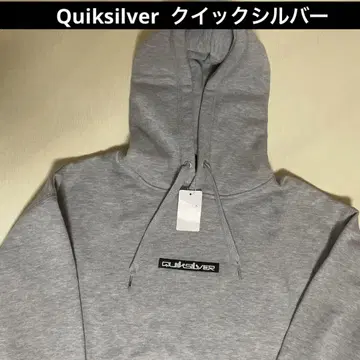 미사용 새상품 Quiksilver 그레이 후드 부착 맨투맨
