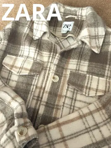 ZARA 체크 무늬 셔츠 자켓 XS