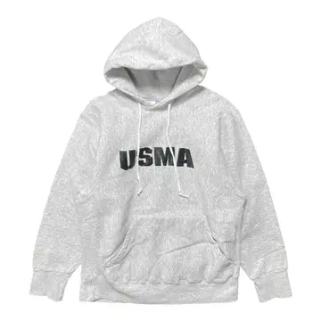 구제 의류 리버스 위브 타입 USMA 빈티지 맨투맨 후드티